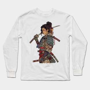 Afro Samurai Girl Japanese Art Long Sleeve T-Shirt